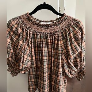 Doen Plaid Top